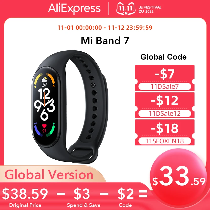 Mi Band Original Xiaomi Mi Band 7 NFC Chinese Version 1.62 Inch AMOLED ...