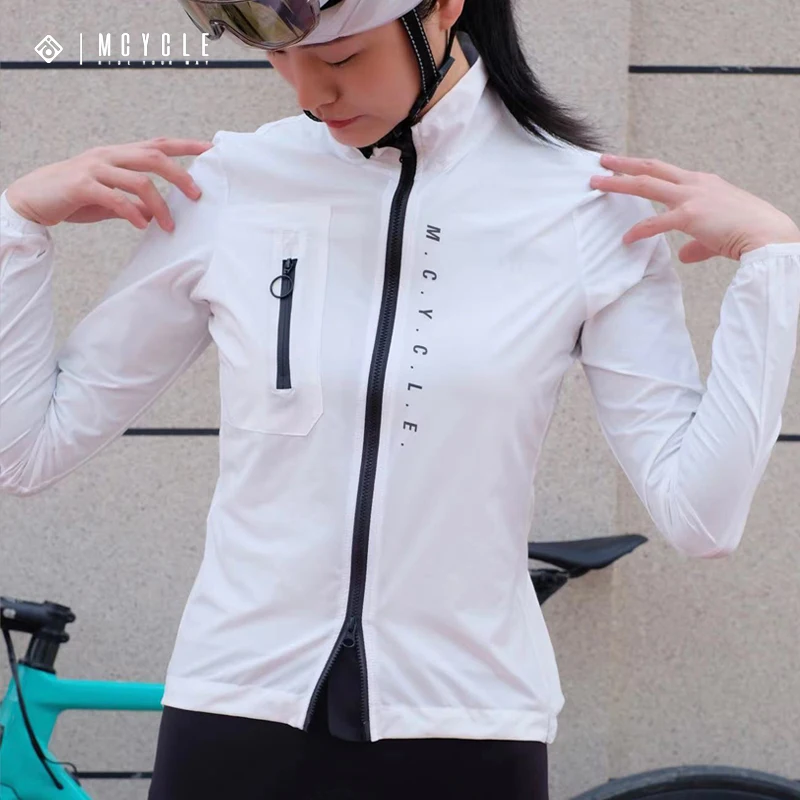 Cycling Bicycle Clothing Wear Rear Mesh Women Bike Windbreaker Jacket Waterproof Men's Cycling Windbreaker jacket