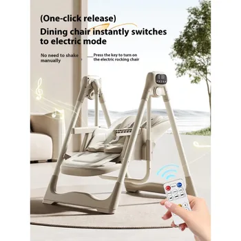 2-in-1 Electric Rocking Baby Dining Chair 2