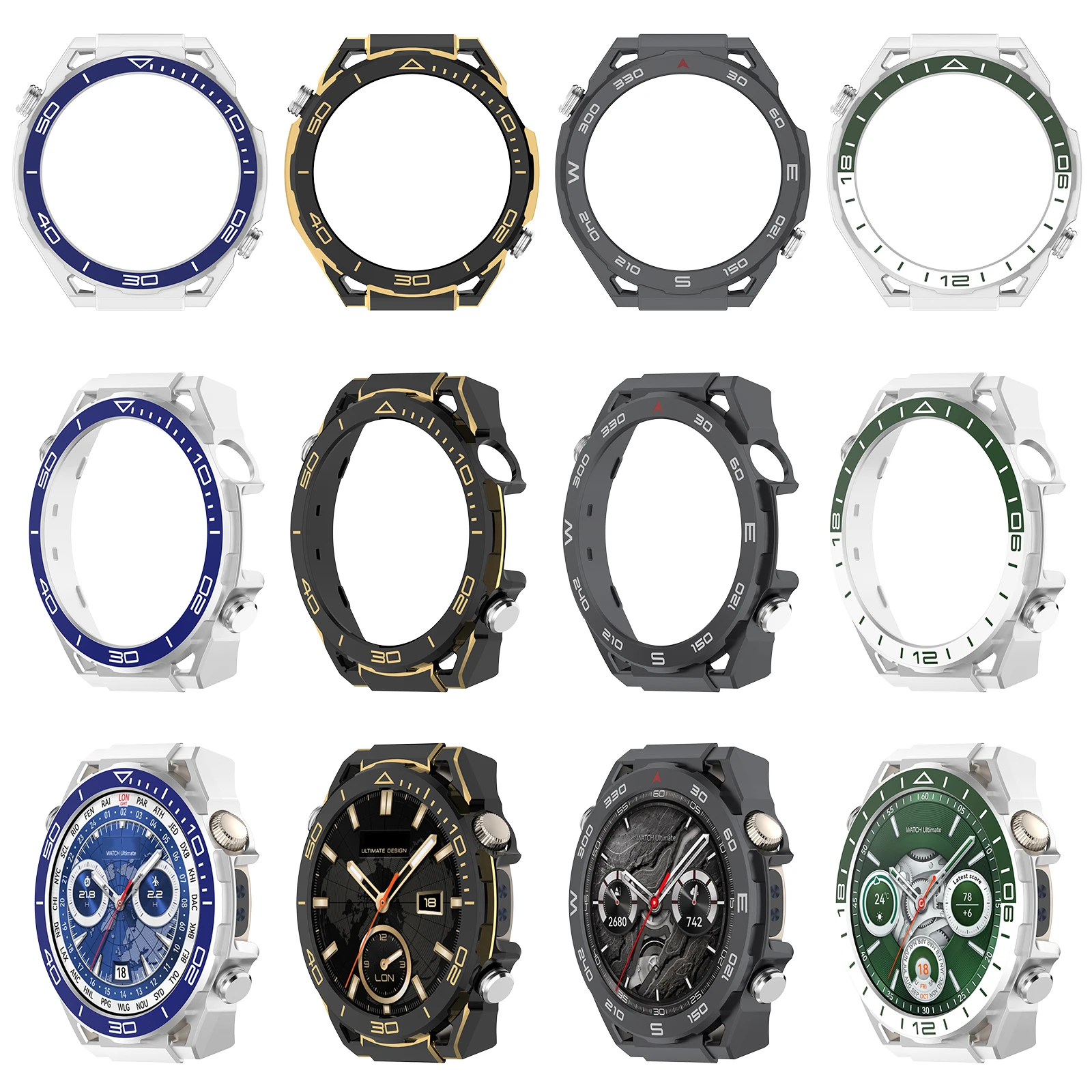 High-Quality Protective PC Case Cover for Smartwatch - Ultimate Bumper Shell