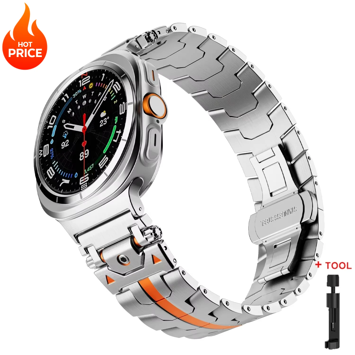 Luxury Stainless Steel Replaceable Wristband