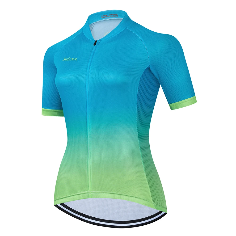 New Fashion Cycling Jersey Women Mountain Bike Uniforms Team MTB Bicycle Clothing Short Sleeve Wear Cycling Jersey Summer Shirt