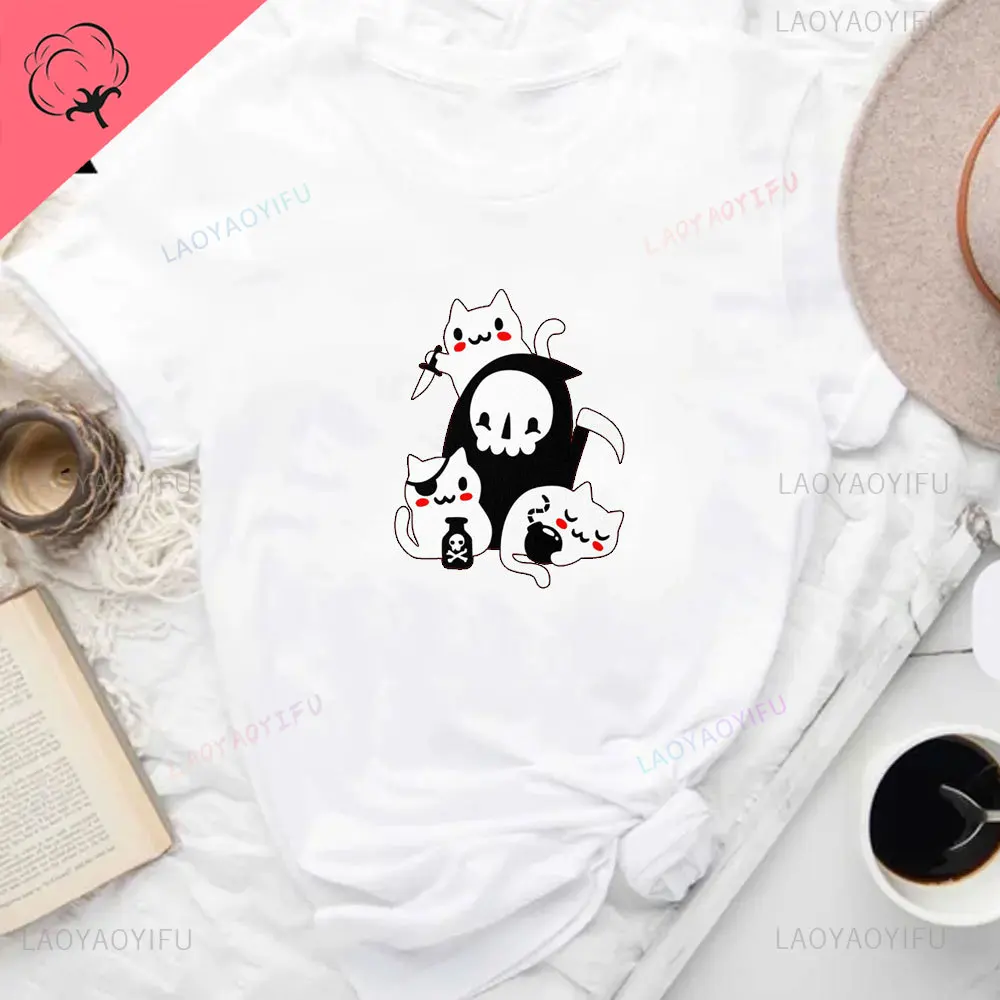 thumbnail image 1 of Camiseta Punk de Death Is Coming, divertida camiseta gótica de Humor oscuro, camiseta de terror Meme Pastel gótica sarcástica ruda, ropa de calle clásica, 1 of 5