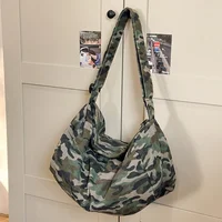 2025 Y2K Trendy Travel Shoulder Bags Tote Bag Summer New Women's Bag Leopard Print Canvas Crossbody Bag Female Student Handbags