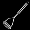 Kitchen Gadget Creative Mud Press Masher Puree Juice Maker Stainless Steel Potatoes Crusher Pusher Fruit Tools 4