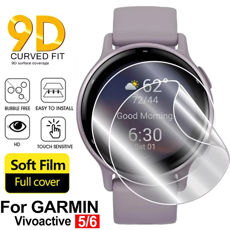 Garmin Vivoactive 6/Vivoactive 5 용 1-5pcs 하이드로 겔 필름..