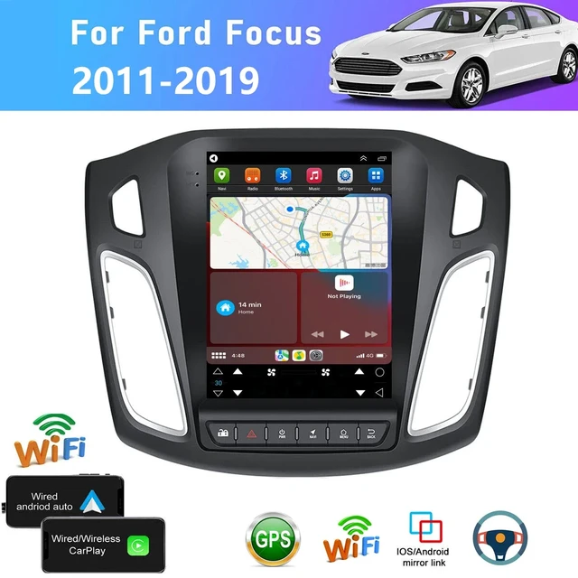 Autoradio tactile GPS Bluetooth Android & Apple Carplay Ford Focus