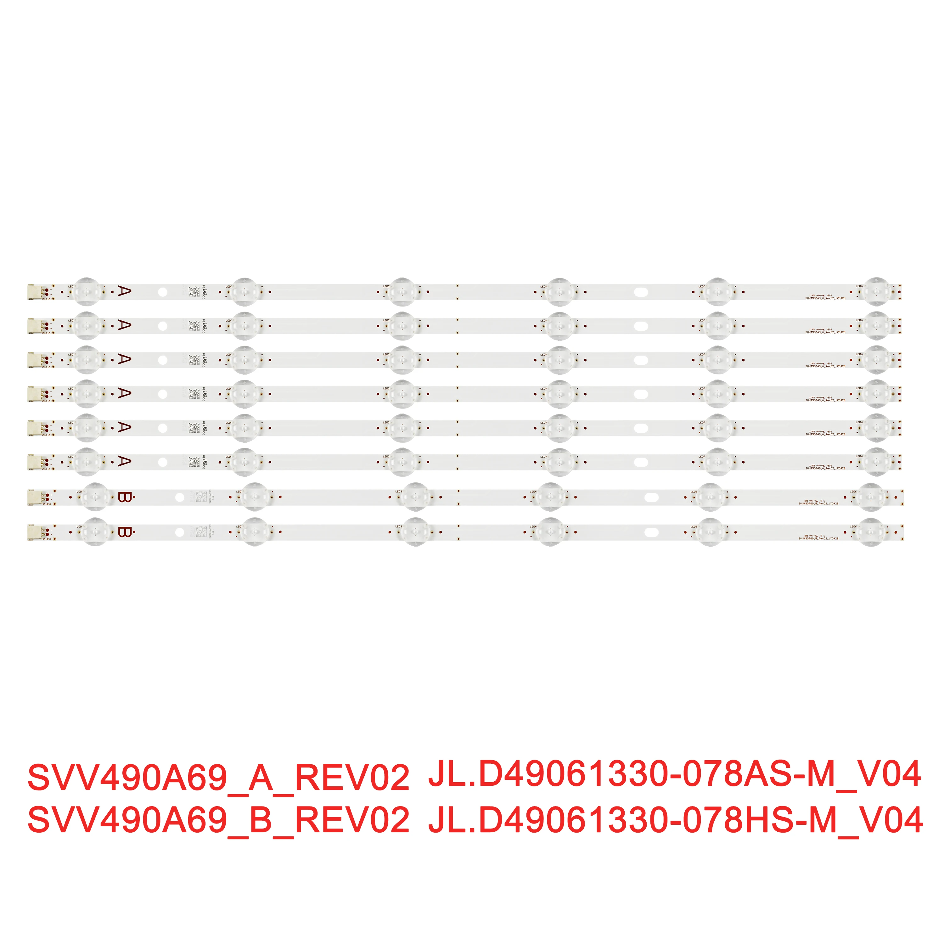 Led Backlight Strip para Toshiba 49v5863dg Panasonic Tx49fx555e Tx-49gx555b Tx-49fx550b Btx-49gx550b