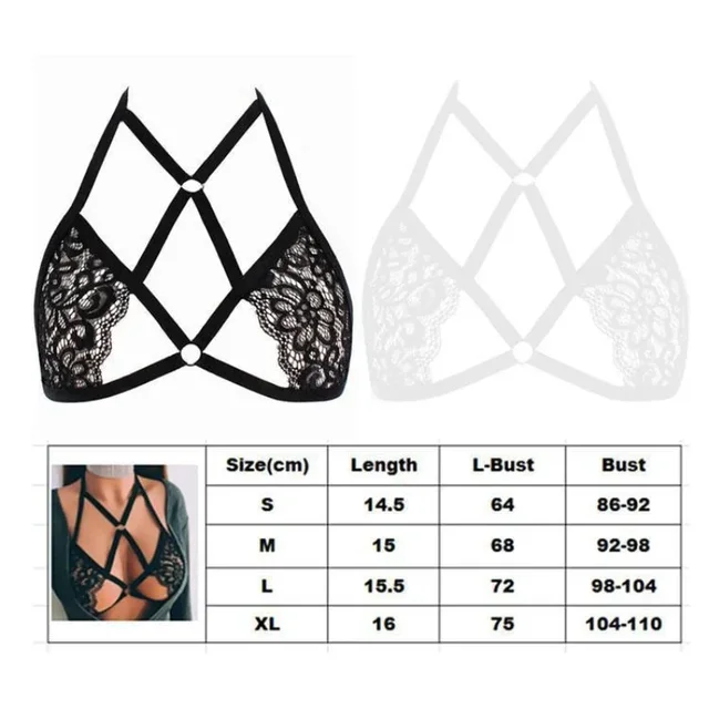 New Sexy Lace Women's Bra Lingerie Fashion Push Up Female Bralette Top Adjustable No-Slip Female Bra Perspective Women Underwear 6
