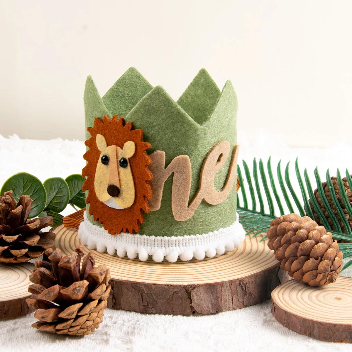 PSFXB Baby First Birthday Crown, Jungle Wild One Hat 1st Birthday Hat