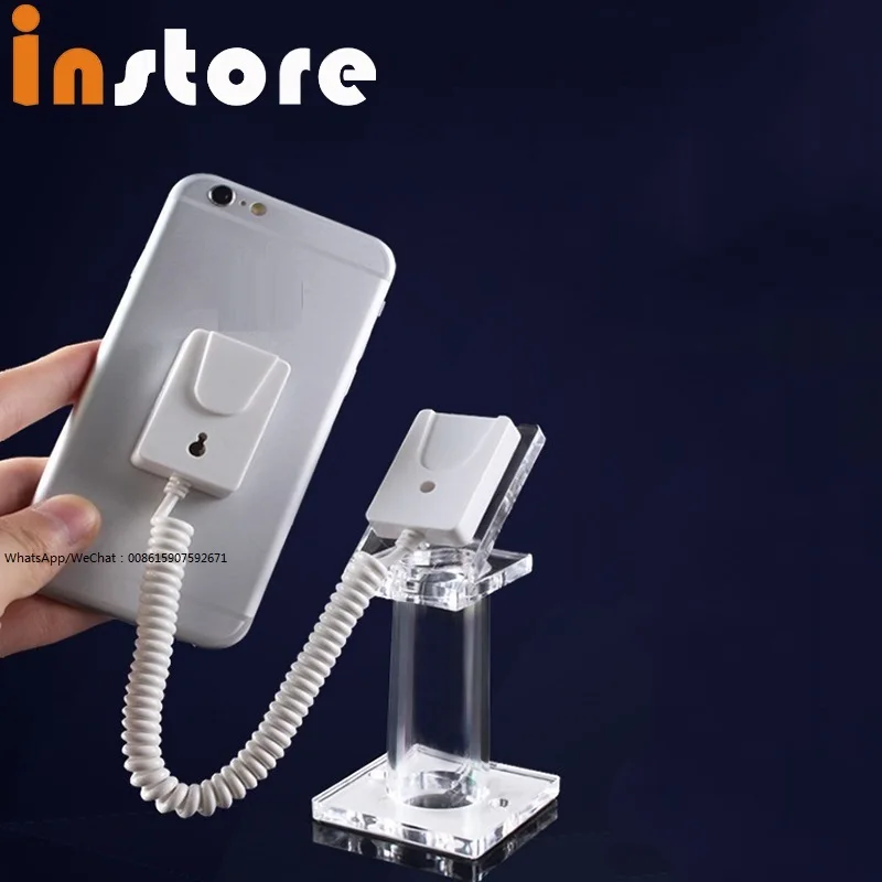 10 Pcs Security Display Stand For Cellphone Smart Phone,Acrylic Material, Retail Anti-Theft Display Stands Without Alarm