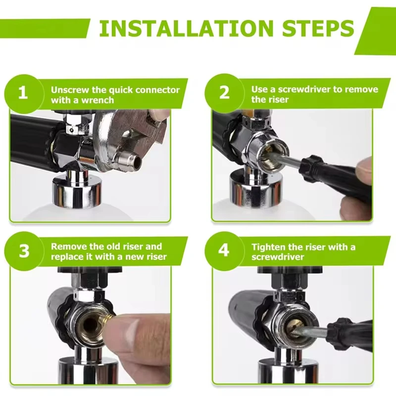 Orifice Nozzle Tips for Foam Cannon Foam Maker Universal 0.9~1.4 mm Thread Nozzle for Snow Foam Lance Pressure Washer Parts 2
