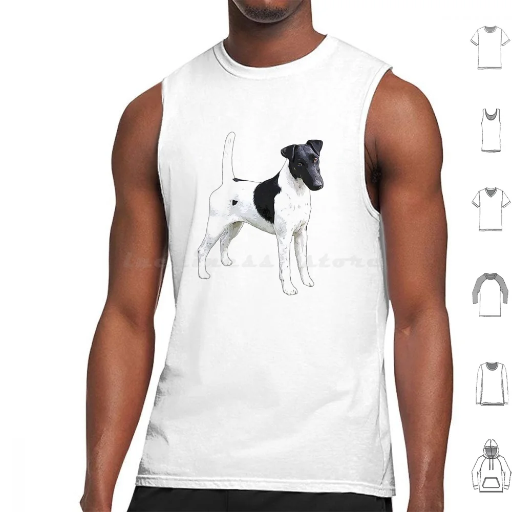 Fox Terrier Canotte Lisce Stampa Cotone Fox Terrier Fox Terrier Smooth Fox Terrier Smooth Foxy Foxy Fox Terrier