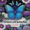 Flowers and Butterflies Coloring Book For Adult Relieve Stress Kill Time Graffiti Painting Drawing Art Books Perfect Gift 5