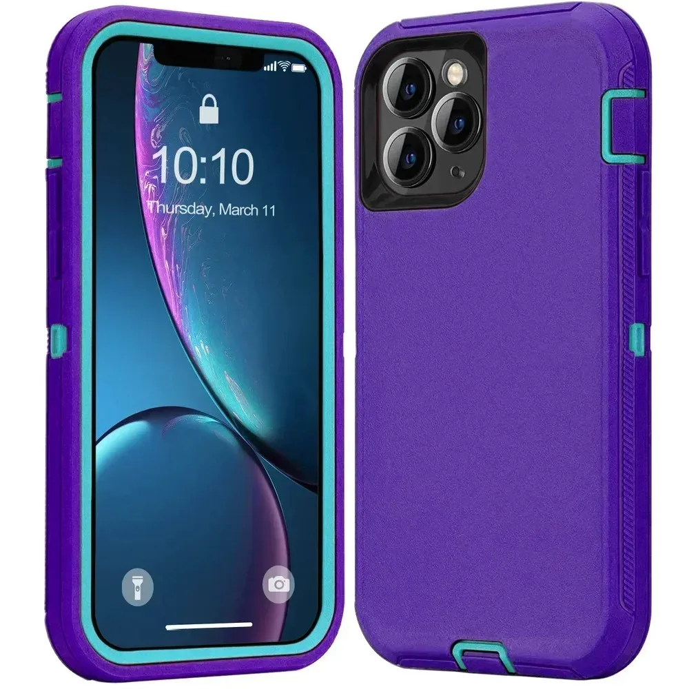 Rugged Armor Heavy Duty Impact Resistant Phone Case - Full Protection Cover