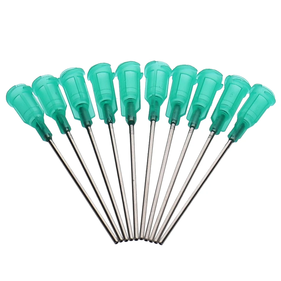 14-23G 10 Models Availlable Steel Dispensing Tapered Pinhead Glue Liquid Dispenser Needles for Dispenser Controller 50Pcs/lot