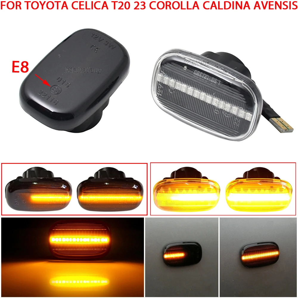 Led Dynamic Side Marker Lamp Turn Signal Light For Toyota Avensis Verso