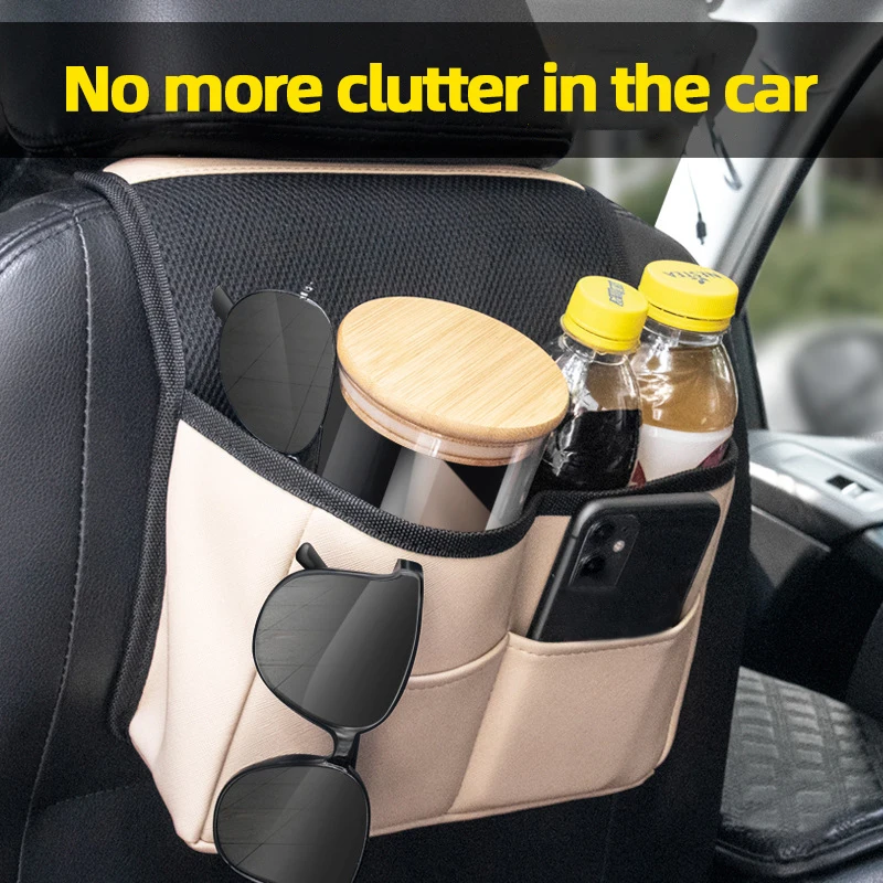 Kaufe Auto Mülleimer Organizer Müll Halter Autos Lagerung Tasche Zubehör Auto  Tür Mülleimer