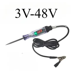 Advanced Voltage Circuit Tester Auto Diagnostic Probe with Test Light and Electric Measuring Pen (B 3 - 48V)