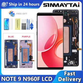 Schermo Note9 per Samsung Note9, display LCD touchscreen digitalizzatore assemblato per Samsung Note 9 N960F N960U N9600