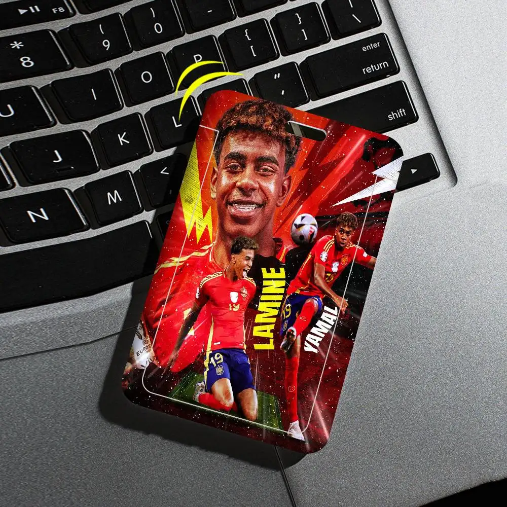 Beliebte Fußballstars L-Lamine Y-Yamal Ausweishalter Lanyards Türkartenhalter Hängeriemen Halter Nackenband Visitenkartenhalter – Detail 16