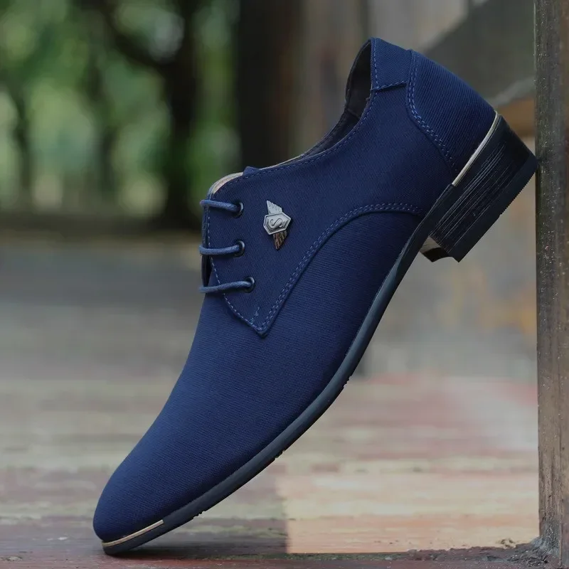 Leather Shoes Men Dress Spring Summer Fashion Office Comfy Business Formal Loafers