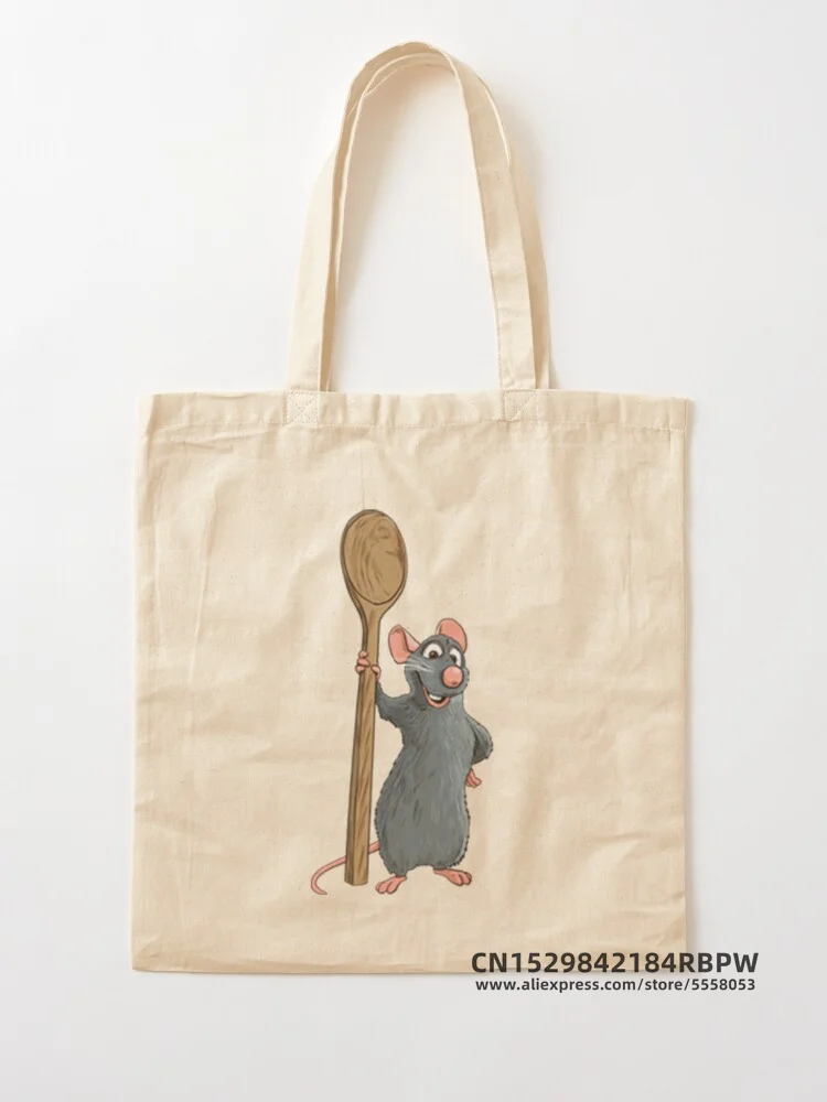 La Ratatouille Tote Bag Girls Pacakge Hand Bag Women Eco Reusable Shoulder Shopper Bags Bolsas De Tela