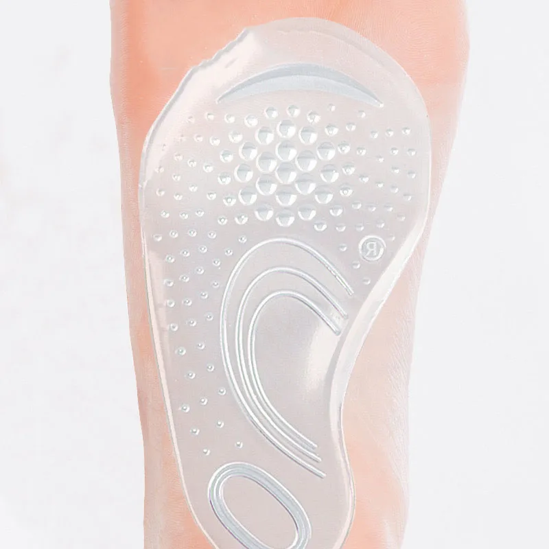 1 Pair Clear Adhesive Orthotic Insoles Inserts Arch Support Insoles Flat Foot Men & Women