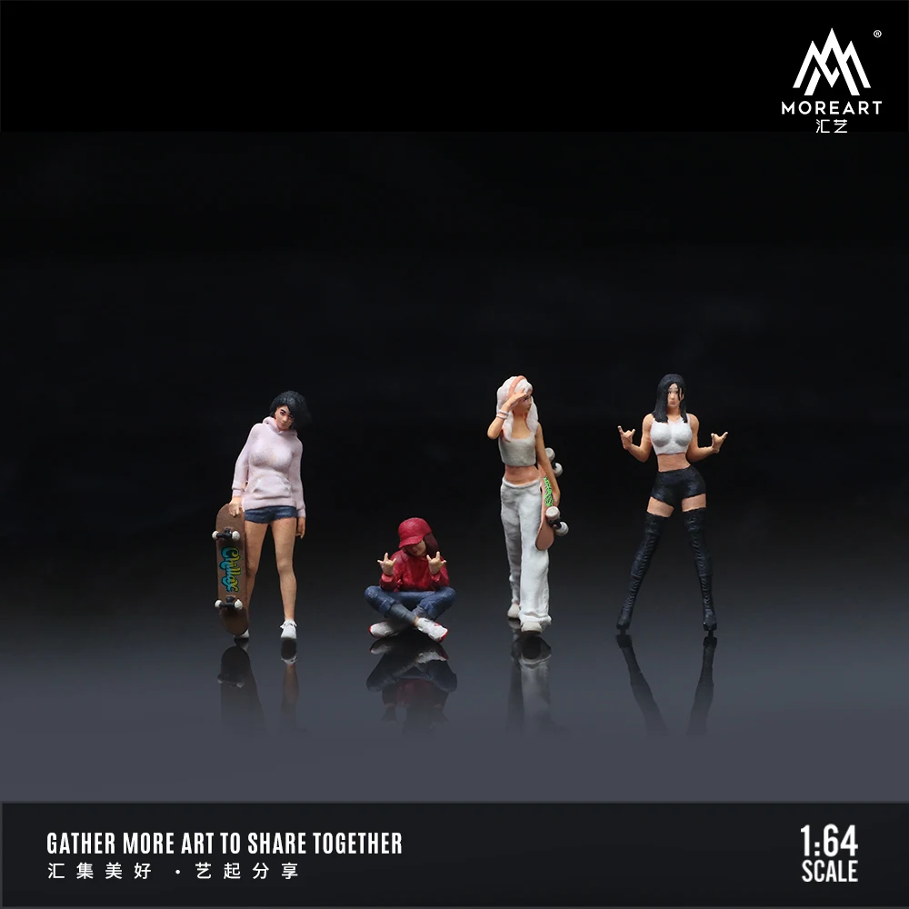 More Art 1:64 Street Fashion Play Action Figure Doll Set For Display & Collection & Gift 