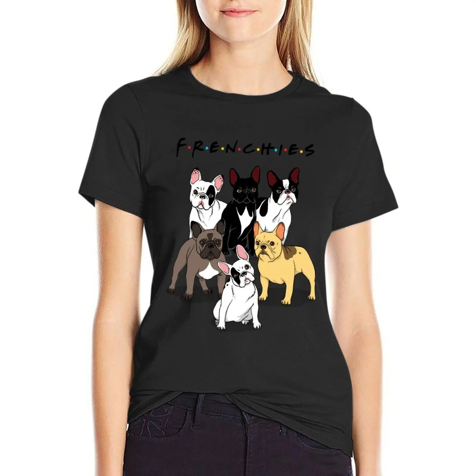 

FRENCHIES T-Shirt clothes for Women Womens clothing white t-shirts for Women tight shirts for Women