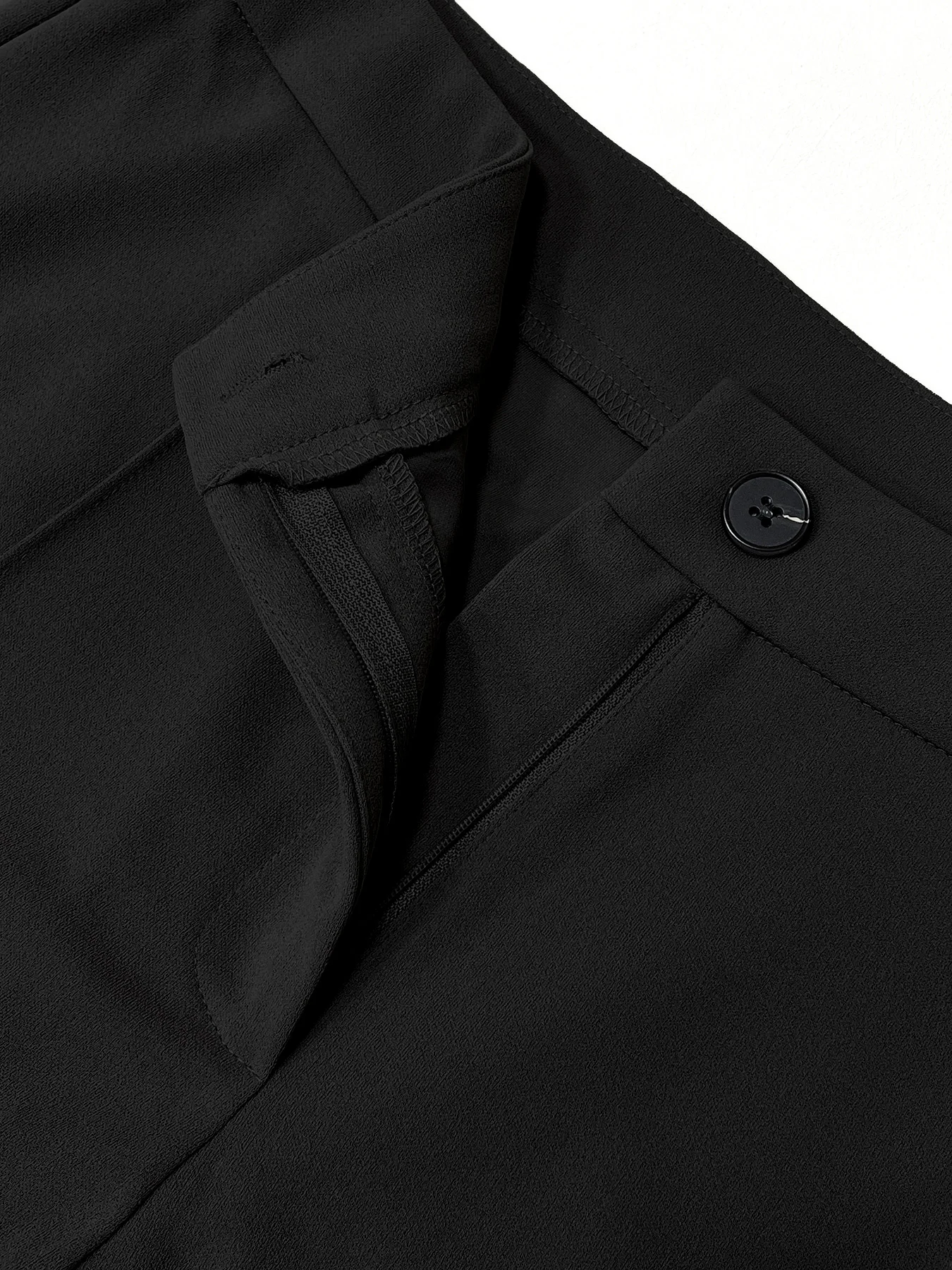 بنطال نسائي عادي عالي الخصر بأرجل مستقيمة، بنطال أنيق كاجوال مريح بأزرار بسحاب للارتداء اليومي، سروال للنساء