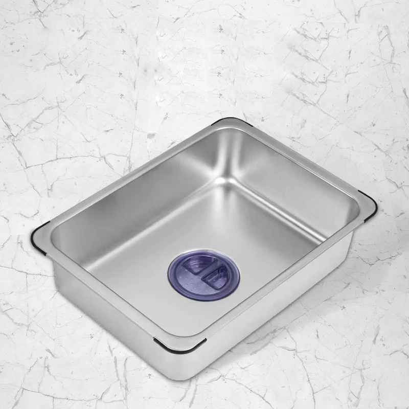 Metal Multi-purpose Dish Tub for Sink Stainless Steel basin within basin Washing-up Bowl Wash Bucket Basket for Kitchen