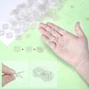 40 Pairs Plastic Button Snap Fasteners Invisible Press Studs Transparent Sew-on Buttons for DIY Clothing Crafts Shirt Sewing 4