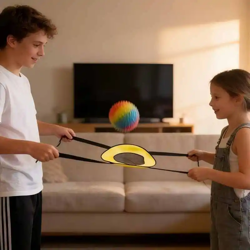 Outdoor Children Fun and Sports Parent-child Toy Two-Player Interactive Toss and Catch Ball Game Sensory Play Toys Jeux Enfant