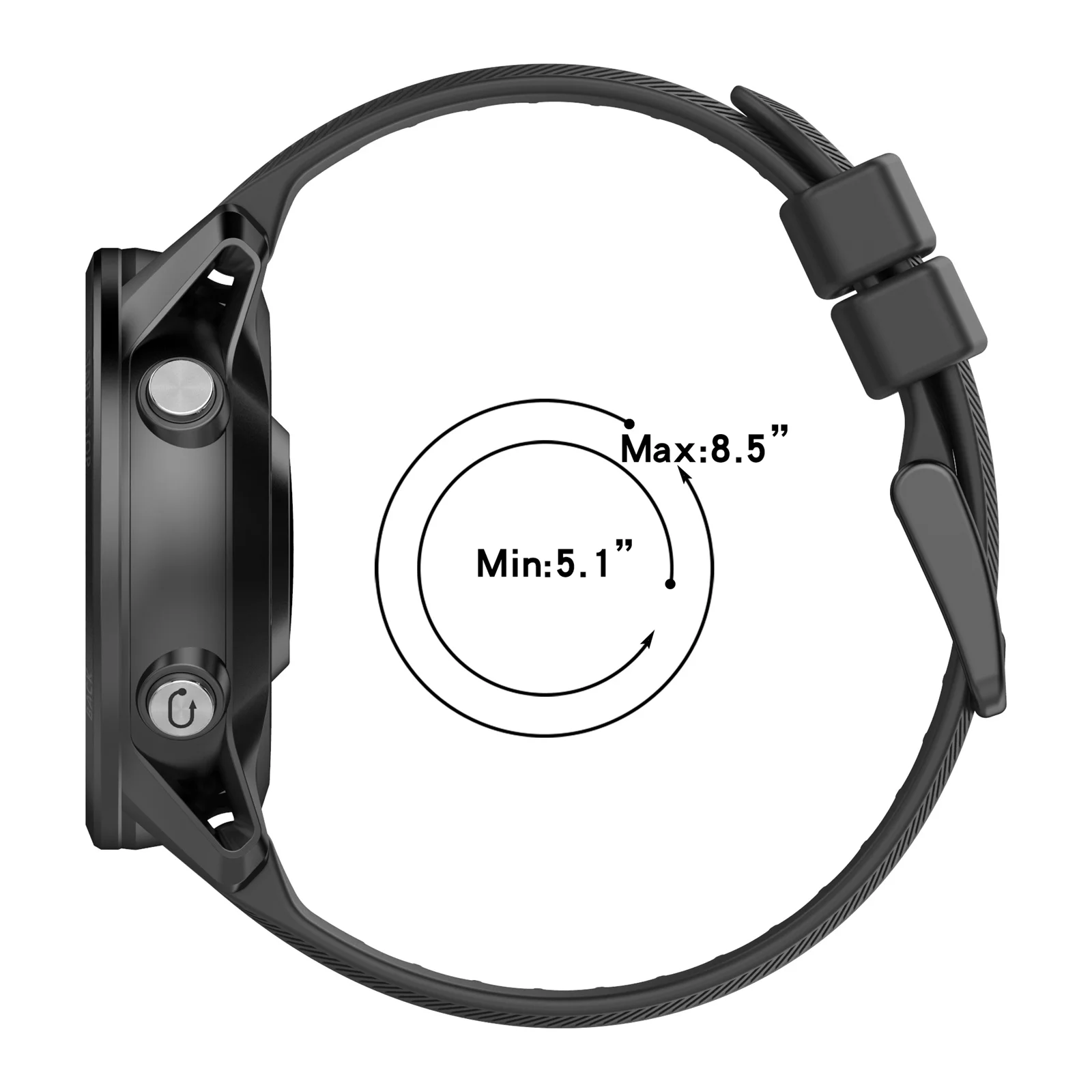 Bracelet Silicone Pour Garmin Forerunner 955 Descent G1 - 22 Mm - Neuf Avec étiquettes