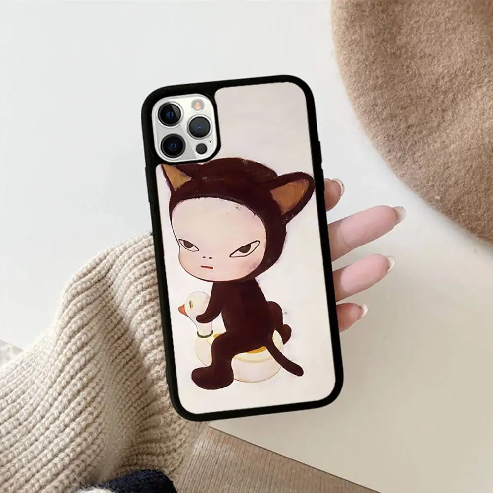 Japan Yoshimoto Nara Cartoon Girl Phone Case – Stylish Protective Back Cover