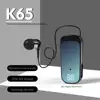 K65 20 Hours Work Time Mini Wireless Bluetooth Headset handsfree Call Remind Vibration Sport Clip Driver Earphone F920 K55 F580 3