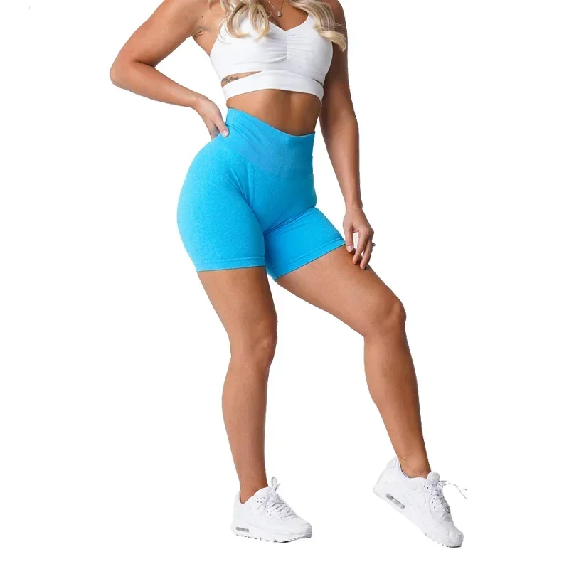Seamless Pro Shorts Spandex Shorts Woman Fitness Elastic Breathable Hip-lifting Leisure Sports Running 3