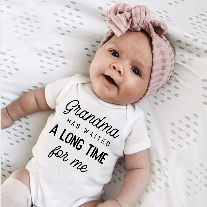 SummerNewbornBabyClothesGrandmaHasWaitedALongTimeforMe