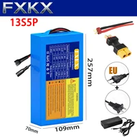 Batterie lithium neuve 48V 10Ah 20Ah 30Ah 18650 13S3P 13S4P avec BMS 500-1000W pour pack batterie Li-ion de trottinette électrique 48V 3