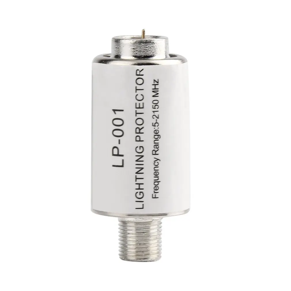 Surge Protector Lightning Arrester 5-2150MHz Coaxial Satellite TV Protection Device For CB Ham Receiver & TV