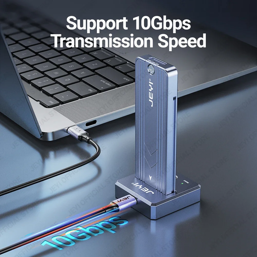 M.2 SSD Reader NVMe & SATA to USB-C PCIe SSD Docking Station USB 3.2 10Gbps Solid Disk Adapter With Write Protection ssd enclosure,hard drive enclosure,hard drive adapter,ssd adapter,hdd docking station