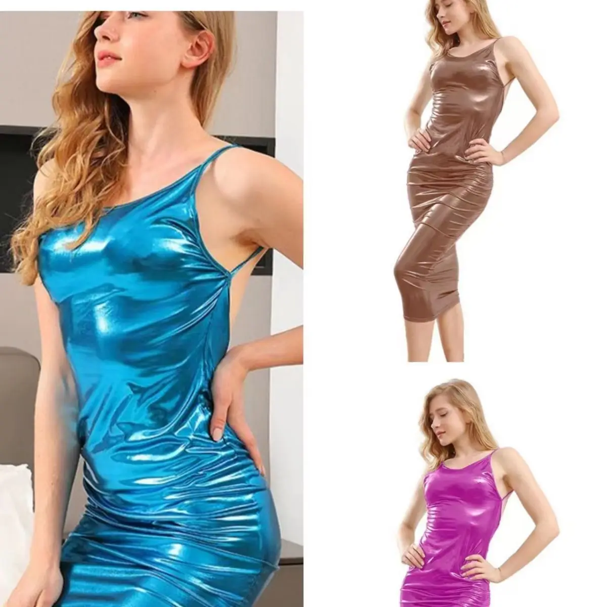 

French Sales of New Summer Women's Halter Fancy Halter Temperament Slim Sexy Spice Girl Dress