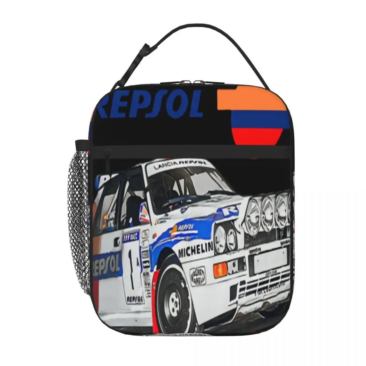 Lancia Repsol Rally Wrc Thomas Sainz White Lunch Tote Lunch Box Thermo Container Thermal Lunch Bag