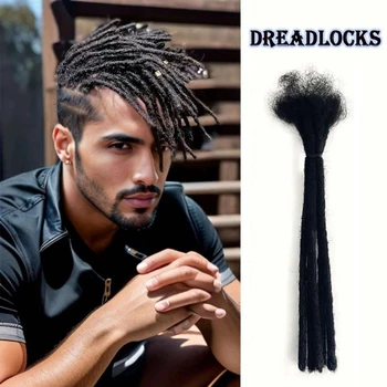 6-12inchDreadlocks Extensions Synthetic Dreads Hair Reggae Hip-hop Synthetic Afro Kinky Style Locs Extensions For Men/Women 1