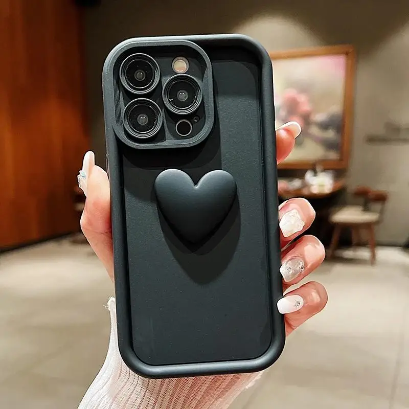Adorable 3D Love Heart Phone Case