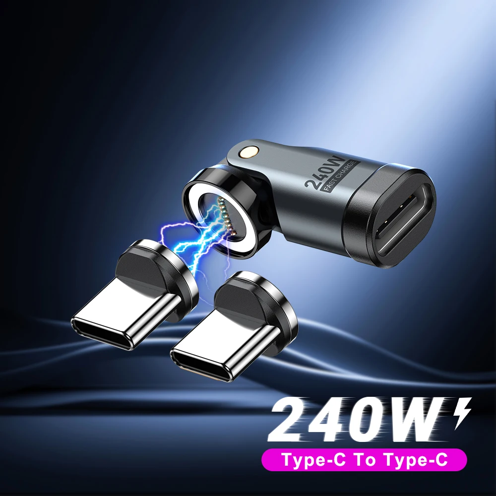 ตัวเลือกสินค้า อะแดปเตอร์แม่เหล็ก USB-C OTG ชาร์จเร็ว 240W สำหรับ iPhone 17/Xiaomi/MacBook