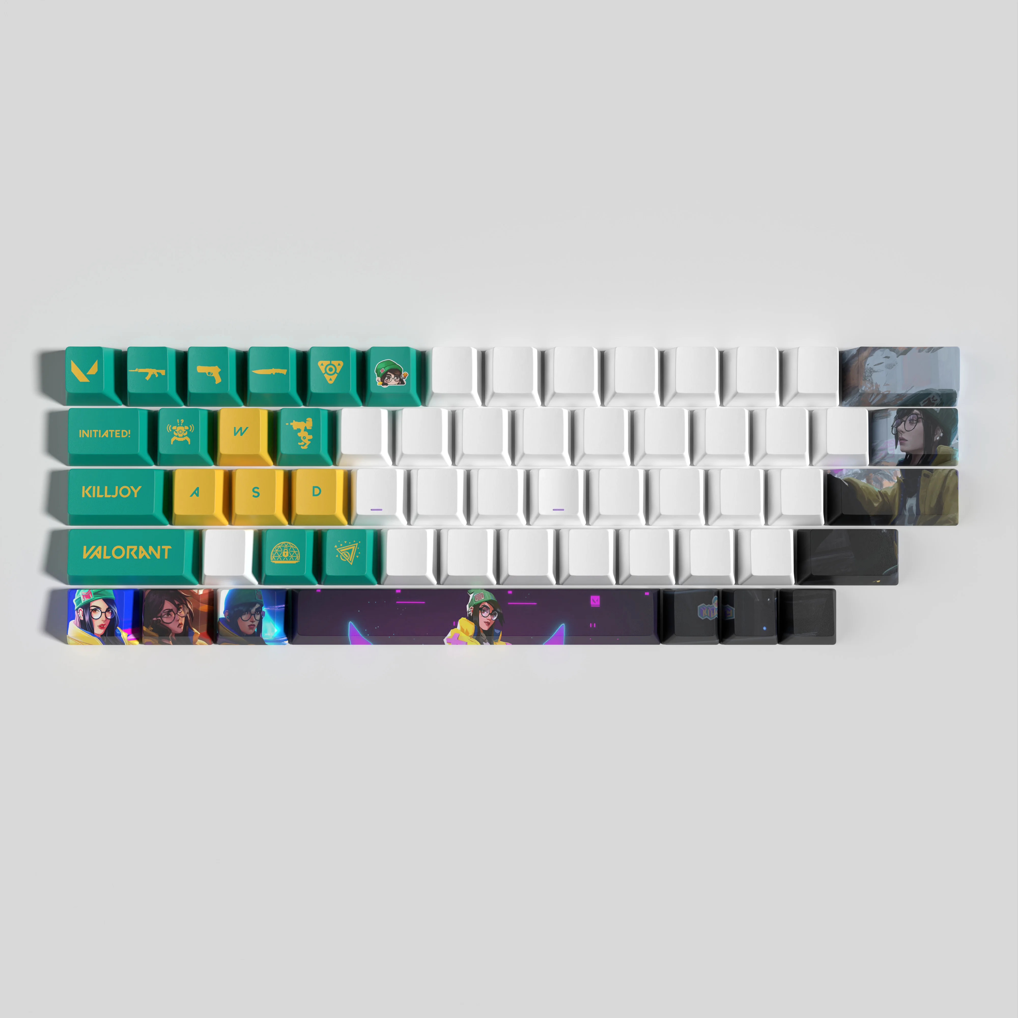 Vlaorant keycaps killjoy 29 chaves mini conjunto