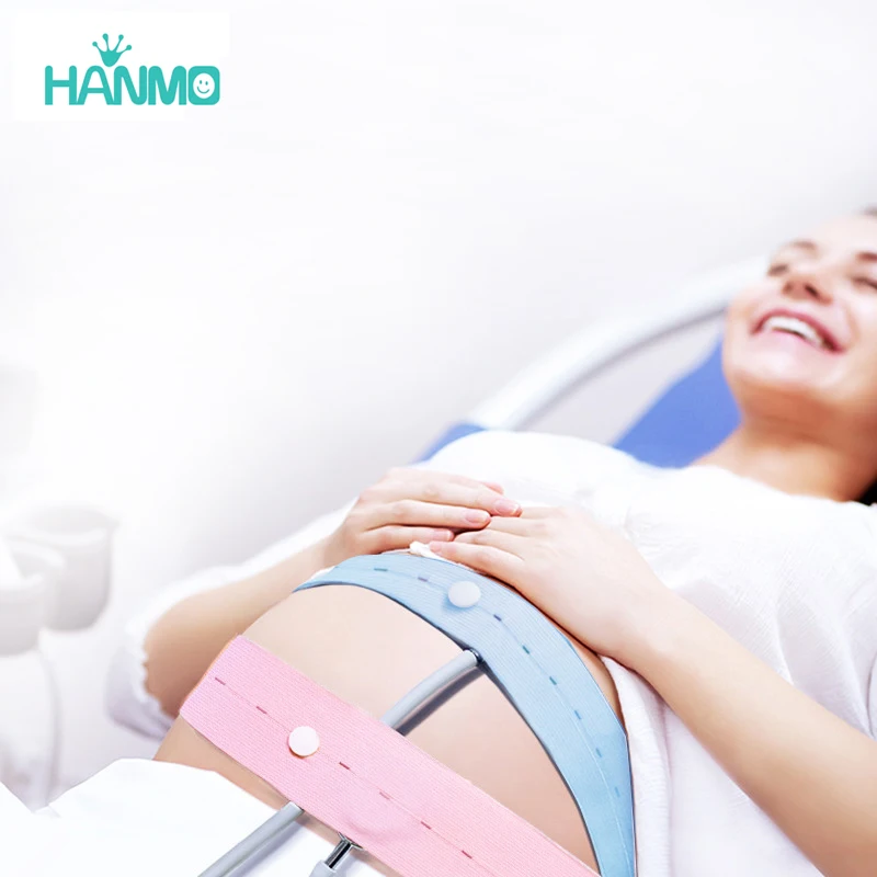 2pc Fetal heart monitoring belts to monitor fetal heart rate pregnant women prenatal check-up elastic belt adjustable