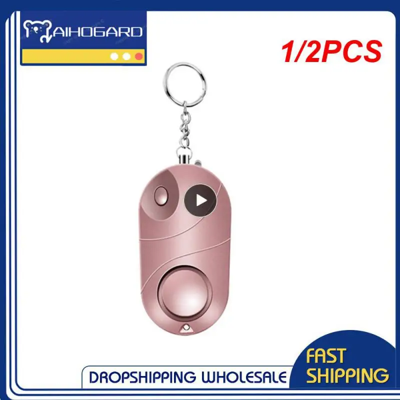 

1/2PCS Self Defense Alarm 130dB Emergency Alarm Girl Women Security Alert Personal Safety Scream Loud Keychain